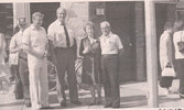 From left: Allan Pizziol, Leo Bernier, Marnie Hoey and Frank Kent at the opening ceremonies of the first Blueberry Festival in 1983.    Submitted Photo