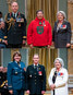 Top: The Chief of the Defence Staff General Wayne Eyre, left, and the Govenor General of Canada Mary Simon, present Canadian Ranger Master Corporal Kathleen Beardy with the Order of Military Merit.  Bottom Photo: Vice Chief of the Defence Staff, LGen Fran