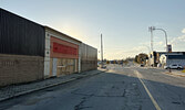 The shoring wall was removed from the front of the Red Apple building on Oct. 20.   Tim Brody / Bulletin Photo