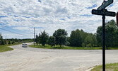 The intersection of Wellington Street and First Avenue South, where the roundabout will be constructed.    Tim Brody / Bulletin Photo