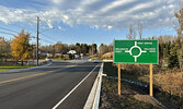 The new roundabout.   Tim Brody / Bulletin Photo