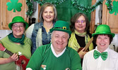 Plays with Strings hosted a Facebook Kitchen Party for St. Patrick on March 13. The quartet was joined by special guest Joe Dooley (centre front). Plays with Strings are, from left, Alyson Martin, Katherine Brunton, Denise Williams, and Sharen Madden.   P