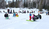 Anglers enjoyed the beautiful weather and the chance to get together with family and friends at this year’s fishing derby on Bigwood Lake.   Tim Brody / Bulletin Photo