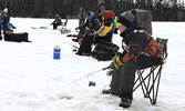 Anglers wait for a nibble. - Tim Brody / Bulletin Photo