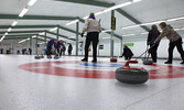 Pictured are participants in the 10th Annual Bearskin Airlines Skip to Equip Classic, one of several events to have taken place at the Sioux Lookout Golf and Curling club this curling season, in addition to four ongoing curling leagues.    Bulletin File P