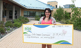 Lori-Lynne Levesque of Dryden was the big winner in SLMHC Foundation’s June 11 draw.     Tim Brody / Bulletin Photo