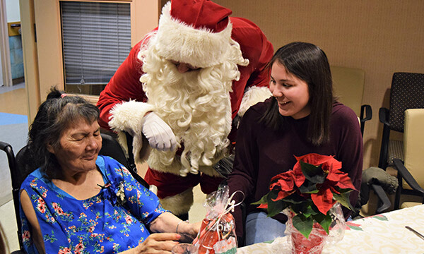 Santa visits ECU residents