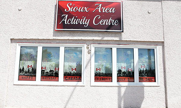 Canada Day display