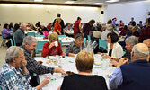 The upper Legion hall was packed with over 120 Sioux Lookout and area seniors. - Jesse Bonello / Bulletin Photos