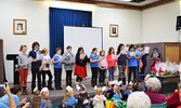 Following the dinner, Sioux Lookout Girl Guide Sparks and Brownies provided carol singing. - Jesse Bonello / Bulletin Photos