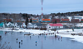 Farlinger Park (the town beach) was packed with skating enthusiasts last week. - Sylvia Drew \ Submitted Photo