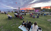 The sun sets on the Sioux Mountain Music Festival, which continued into the night.   Tim Brody / Bulletin Photo