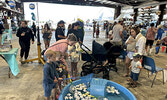 More than 200 people visited SkyCare’s Aviation Station at their hangar on Aug. 5, during this year’s Blueberry Festival. SkyCare is celebrating 20 years of serving the North and beyond. Tim Brody / Bulletin Photo