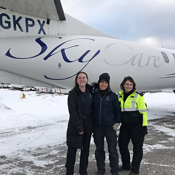 SkyCare takes to the skies with its first all female medevac crew