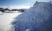 Snow piled up quickly in Sioux Lookout, prompting many clearing efforts around town. - Jesse Bonello / Bulletin Photo