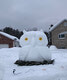 An owl snow sculpture created by Lawrence, Lori and Kyle Durante, which was one of the winning snow sculptures in a contest held last year.   Lawrance Durante / Submitted Photo