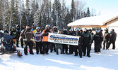 Sioux Lookout – Hudson Snowarama participants pose for a photo before heading out on the trails.     Tim Brody / Bulletin Photo