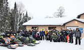 Fifty riders participated in the annual Snowarama snowmobile ride, which raised over $12,000 for Easter Seals Kids. - Jesse Bonello / Bulletin Photo
