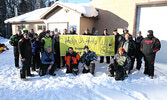  Snowarama participants pose for a group photo before heading out on the trails.  Tim Brody / Bulletin Photo