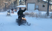 Snowarama participants head out on their fundraising ride, which raised $12,266 this year.   Tim Brody / Bulletin Photo