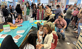 Approximately 300 people attended the social evening with 100 henna tattoos being done.   Tim Brody / Bulletin Photo