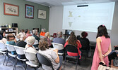 Visitors to the social had an opportunity to take in a presentation about India.   Tim Brody / Bulletin Photo
