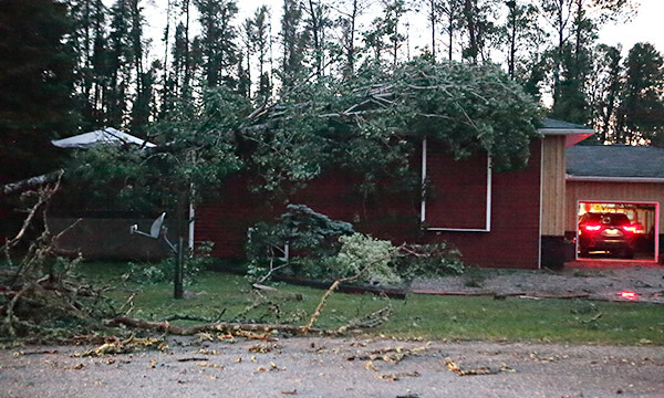 Violent storm tears through Municipality of Sioux Lookout