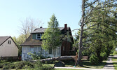 This downed tree narrowly missed a home on King Street.      Tim Brody / Bulletin Photo