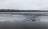 Abram Lake shoreline last Saturday afternoon.      Reeti Meenakshi Rohilla / Bulletin Photo