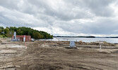 Work continues on the Waterfront Development Project at Farlinger Park (the town beach). - Tim Brody / Bulletin Photo