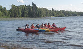 WOW participants give kayaking a try. - Dorothy Broderick / Submitted Photo