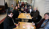 Cold Weather Drop In Centre partnering agency representatives pose for a photo at the centre, which is located on Front Street. - Tim Brody / Bulletin Photo