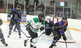 The SNHS Warriors boys hockey team in action against the Beaver Brae Secondary School Broncos in game two of their best of three semi-final playoff series.   Tim Brody / Bulletin Photo