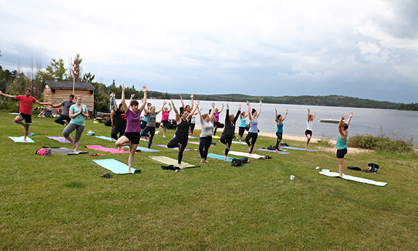 Outdoor yoga