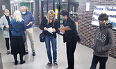 Attendees arriving at the Sioux Hudson Entertainment Series dance performance of Saudade were required to show proof of double vaccination as per provincial guidelines.      Mike Lawrence/Bulletin Photo